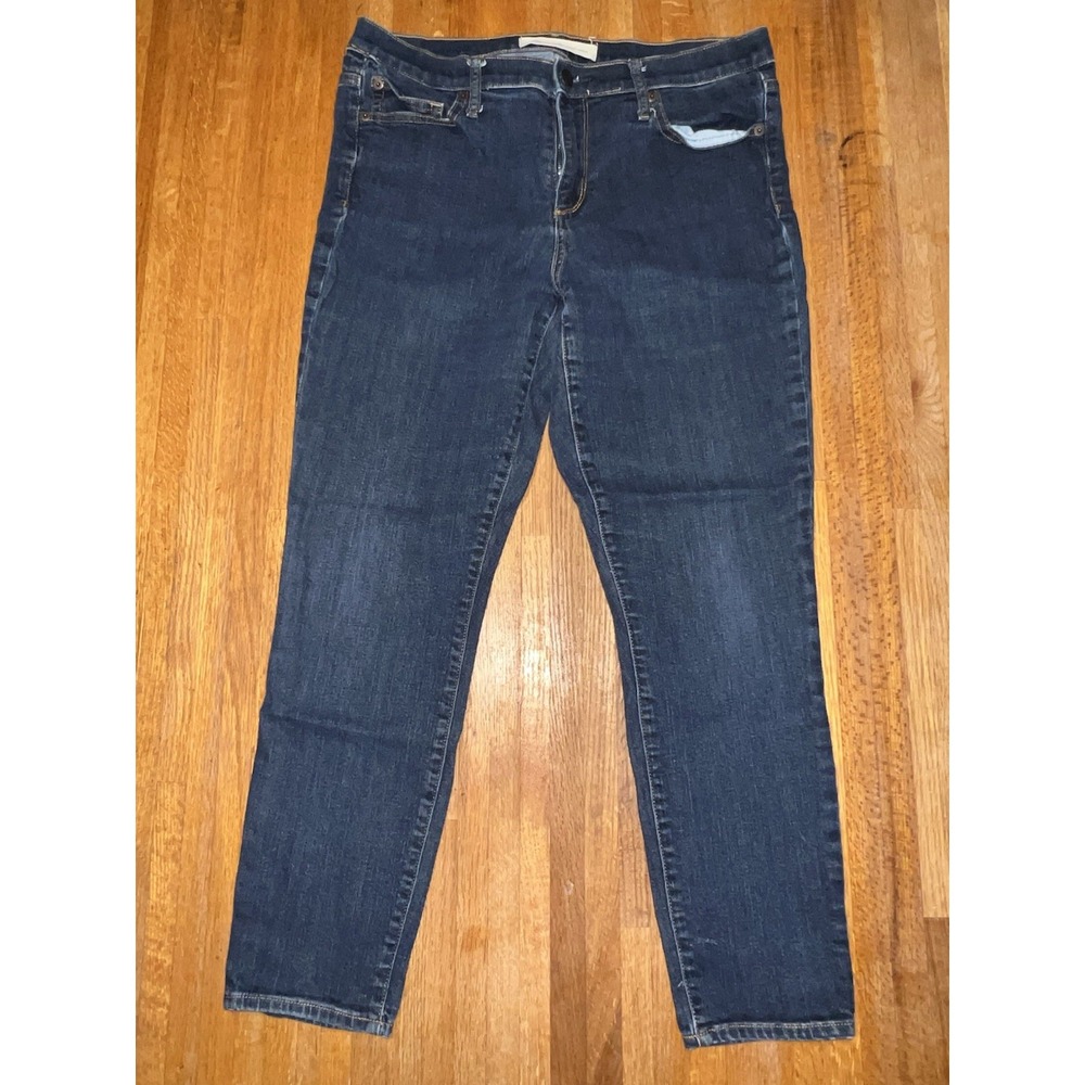 Gap 1969 Women 12/31R Dark Blue‎ Denim Dark Wash True Skinny Ankle Midraise Jean